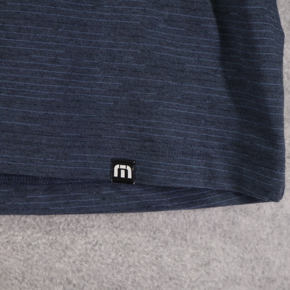 Travis Mathew 1/4 Zip Pullover Mens Large Active Golf Mock Neck Blue Long Sleeve - Picture 3 of 13